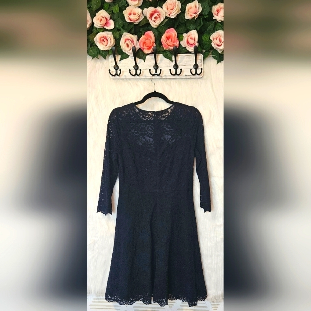 Oasis Sweetheart & Lace Long Sleeve Dress